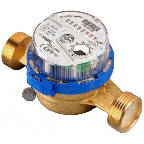 Compteur d'eau froide JS, type JS-02 smart+, DN15 (1/2"), Q3=2,5 m3/h, R100, (1/4)