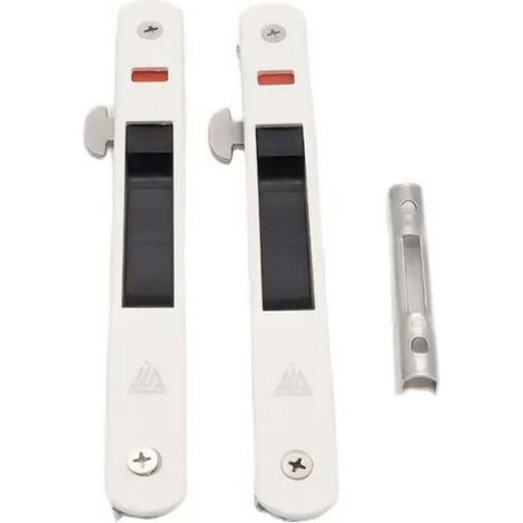 Serrure de porte coulissante,Fermeture Latérale Charcuterie Serrure, Crochet,Pour Porte, Porte en Verre,Porte Mobile-Raccords de Quincaillerie de Ver (1/4)