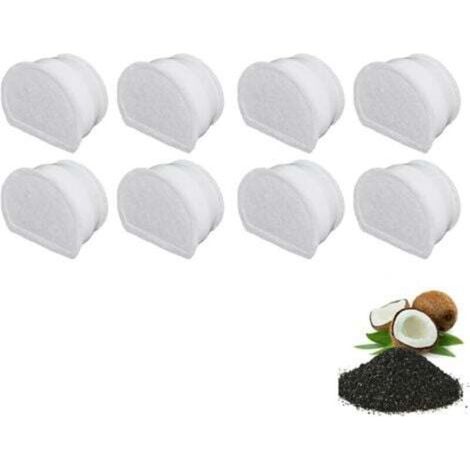 [JAMAIS UTILISÉ] PetSafe - Filtre au Charbon de Rechange pour Fontaine à Eau pour Animaux Drinkwell en Céramique Avalon et Pagoda, 7,5 – 3,7 – 1,8 litres, Bord de ruisseau/de mer, matériel Naturel et (1/4)
