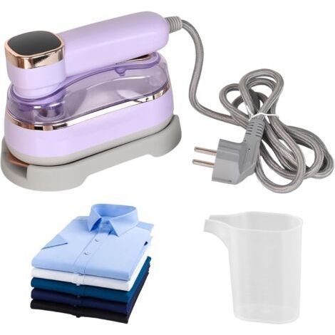 Fer à Repasser de Voyage Portable 2en1 (Fer à Vapeur + Défroisseur) Chauffage Rapide 15S (1200W) Léger & Compact pour Voyages Réservoir 180ml,4 Modes de Repassage Écran LED (1/5)