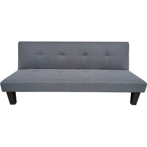 Sofá cama clic clac modelo Tinder tapizado gris, 170cm(ancho) 78cm(altura) 72cm(fondo). (1/4)