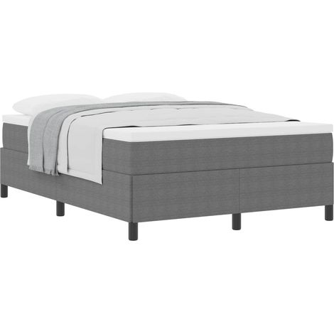 Maison Exclusive - Boxspringbett Hellgrau 160 x 200 cm Cordstoff