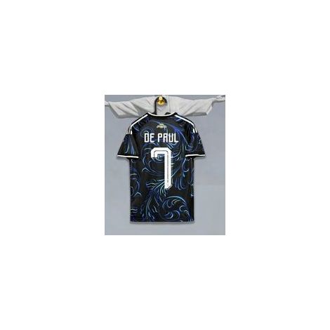 Maillot Argentine n° 7 Coupe du Monde (Extérieur/Domicile) — Taille adulte — Équipement de football — Tenue d'entraînement (XL) — Vêtements pour supporters de la Coupe du Monde