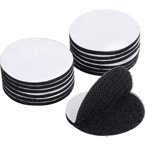Ensemble de 20 bandes industrielles - Ruban double face - Ruban antidérapant pour tapis, adapté à la maison et au bureau - Ruban rond pour fixation murale, 5 cm