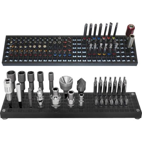 158 Hole Screwdriver Bit Organizer Hex 1/4 Inch (1/5)