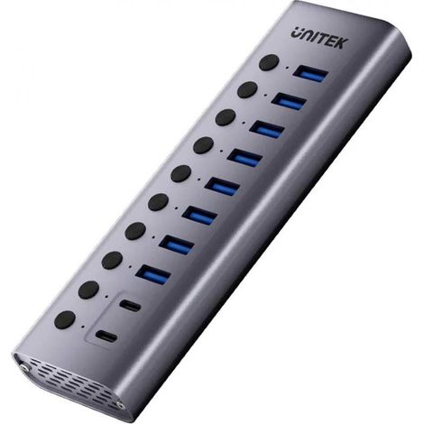 Unitek Hub USB C/USB A 10in1 5Gbps with port switches