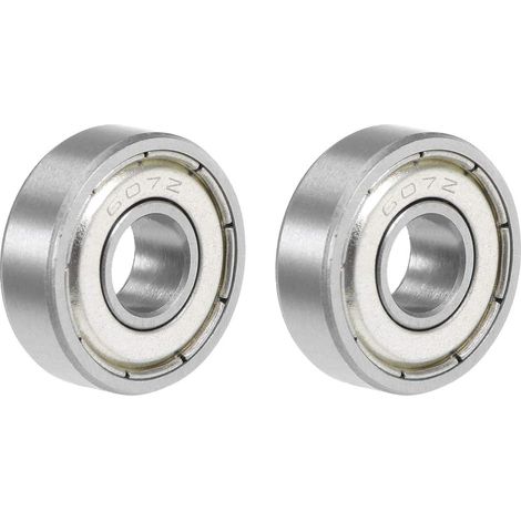 607ZZ Deep Groove Ball Bearing 6x19x7mm Double Shielded Chrome 2pc (1/2)