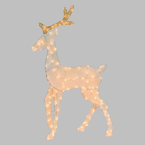 Renna 2D H140 cm traditionell 170 LED IP44 mit Timer (1/5)