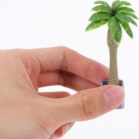 5 Pcs Arbres Miniatures Pour Maquettes Décoration De Table En Sable Faux