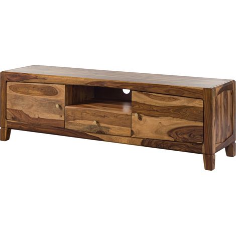 TV-Board Sheesham 175x45x55 braun lackiert ANCONA 110