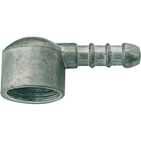RACCORDO PORTAGOMMA FEMMINA A 90° 1/2" - Ø 9 mm (GPL)