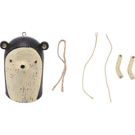 Carillons éoliens d'extérieur, carillons éoliens vintage suspendus en forme d'animaux, clochettes en résine faites à la main, clochettes rustiques de style ferme pour jardin et terrasse. (1/5)