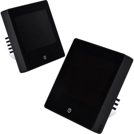 Intelligenter WiFi-Touch-Thermostat ME102H mit Fernbedienung, Wandmontage, für Boiler, Wasser, Strom und Fußbodenheizung, 230 V AC, schwarz. (1/5)