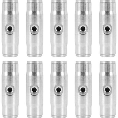 Set da 10 pezzi da 3/8 pollici Slip Lock Mist Tee di raccordo 10/24 UNC 1000 PSI (1/4)