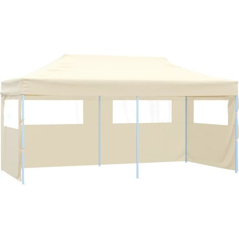 Pop-Up-Partyzelt Faltbar Creme 3×6 m vidaXL