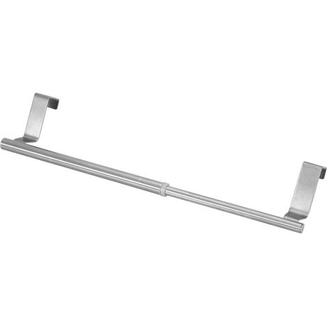 Porte-serviettes rétractable en acier inoxydable, double/simple, pour chambre à coucher (34-simple)-AquaForge (1/5)