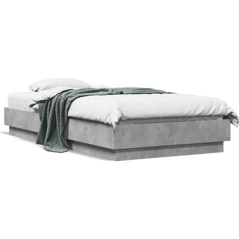 Maison Exclusive - Estructura de cama madera de ingeniería gris h (1/5)