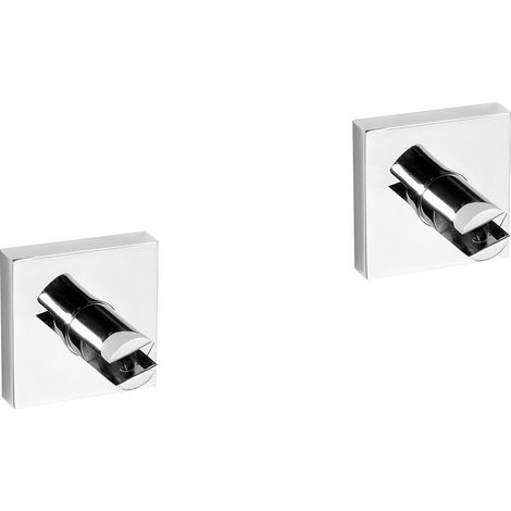 Supports d'étagère en verre X-SQUARE 8 mm, chromés