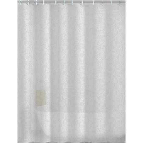 Tenda doccia bagno in peva prisma bianca - 180x200 cm (1/2)