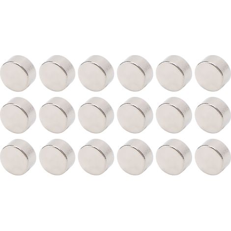 100 mini aimants ronds cylindriques en néodyme, puissants, pour réfrigérateurs et loisirs créatifs. (1/5)