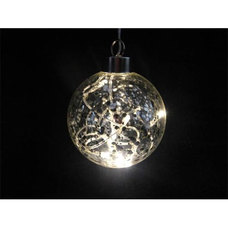 Bola cristal luz LED transparente