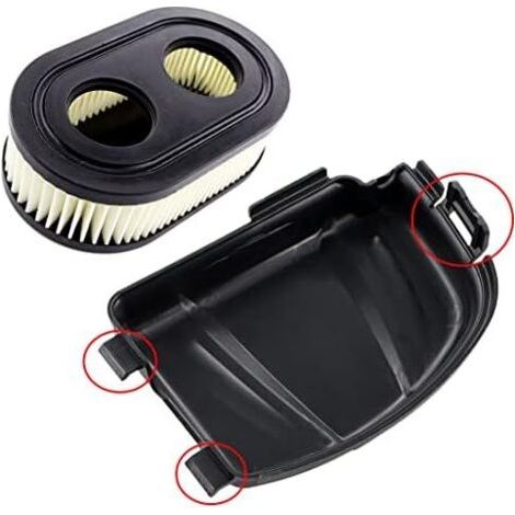 Alovez - Couvercle de filtre à air avec filtre à air pour Briggs &amp Stratton séries 550E 550EX 575EX 550EX Eco-Plus 625E Remplace 595658 590548 798452 (1/5)