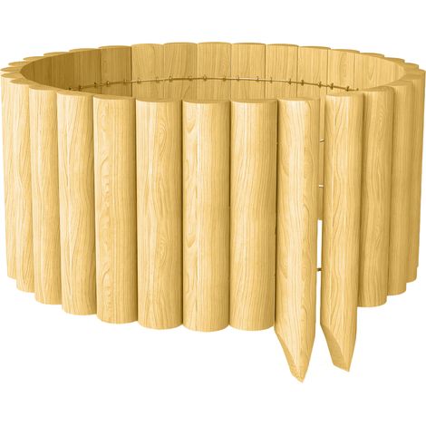 bois 176x38cm, naturel, résistant, facile installation, sentier pelouse, patio, Panneau clôture jardin (1/5)