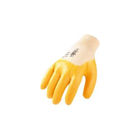 Guantes de punto con recubrimiento de nitrilo T10 (Por 12)