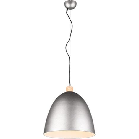 Suspension RL Jagger chromée bois clair Ø40 E27 60W (1/5)