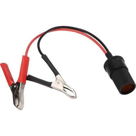 Kfz-Batterieklemmenkabel, isoliertes Verlängerungskabel mit Klemme für 12/24-V-Zigarettenanzünder (1/5)