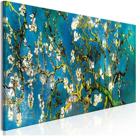 Tableau Blooming Almond (1 Part) Étroit - 90 x 30 cm (1/4)