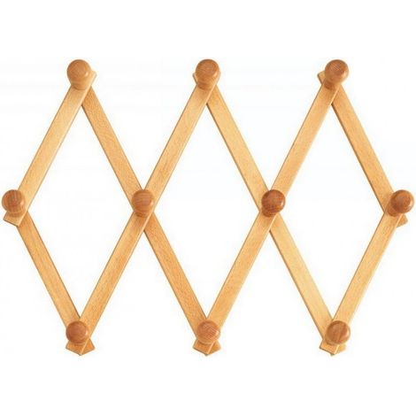 1PZ APPENDIABITO ESTENSIBILE  4 posti Legno Chiaro