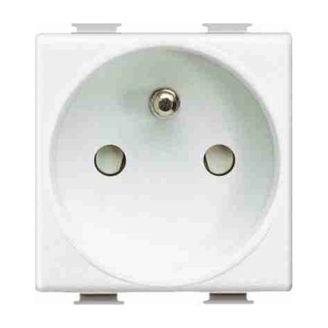 Enchufe estándar francés BTIAM5430A, 250 V CA, 2 polos + tierra, 16 A