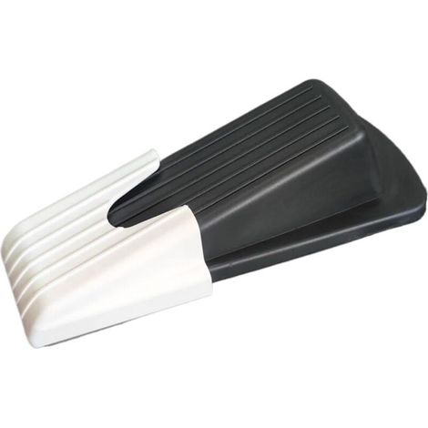 Lot de 2 butées porte robustes, anti-collision, for portes coulissantes en verre, métal, bois, maison, bureau(Black) (1/3)