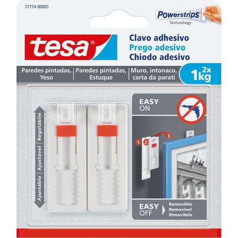 GANCIO ADESIVO TESA POWERSTRIPS QUADRO REG 2 PZ 8 CF