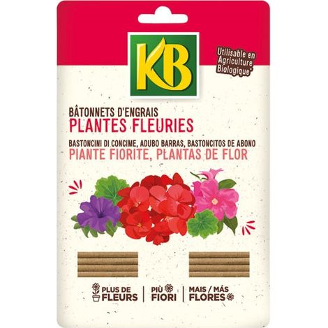 KB - Bâtonnets plantes fleuries UAB x 40