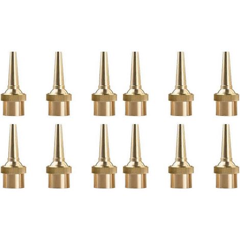 Lot de 12 buses de fontaine G1/2 DN15 à jet directionnel réglable, adaptées aux bassins de jardin et aux aires de jeux. (1/5)