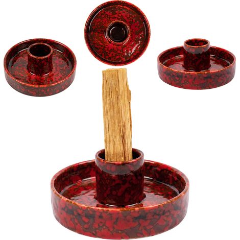 Keramik-Palo-Santo-Halter FUMO – Rot