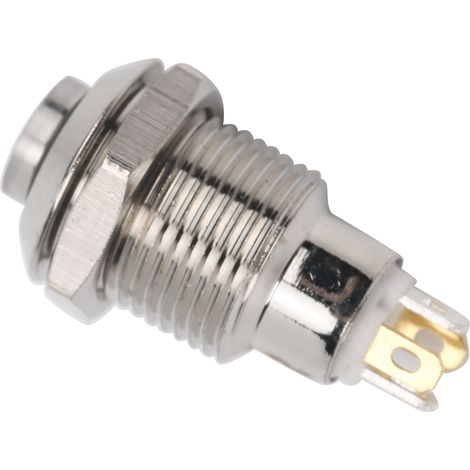 Wasserdichter Metall-Tastenschalter mit Rückstellfunktion und Beleuchtung, 10 mm, 3 V, für Türklingeln mit niedrigem Stromverbrauch (Grün) (1/5)