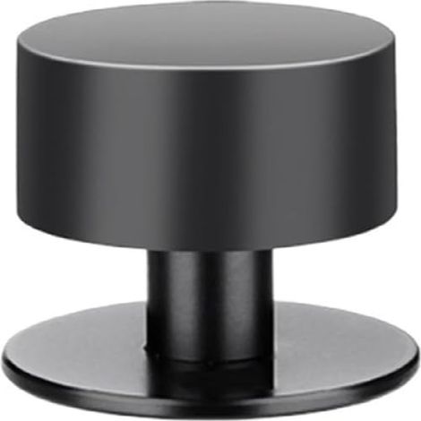 Butées Porte Adhesive Butoir Arrêts Door Stoppers Avec Antichoc 1pc 40mm Acier Inoxydable Caoutchouc Noir (1/4)