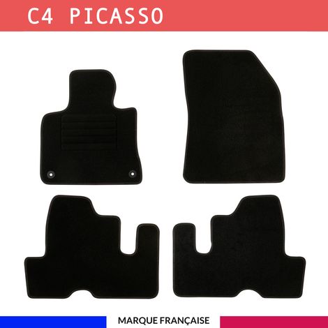 Tapis de voiture - Sur Mesure pour C4 PICASSO / C4 SPACETOURER (dès 2013) - 3 pièces - Tapis de sol antidérapant pour automobile (1/4)