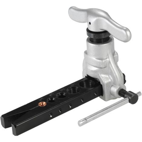 Evaseur évasement Excentrique Réfrigération Tuyauterie 6 Tailles de Matrices 1/4-3 / 4inch Conique Excentrique de 45 Degrés pour Tuyau d'acier doux d'aluminium de laiton de cuivre (1/4)