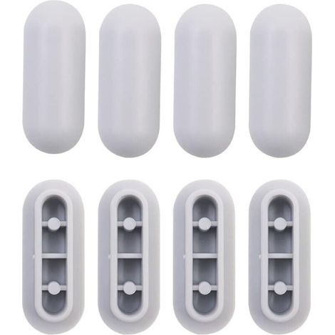 Kit de 4 amortisseurs universels en plastique pour abattant de WC – fixation facile, silencieux et durable (1/5)