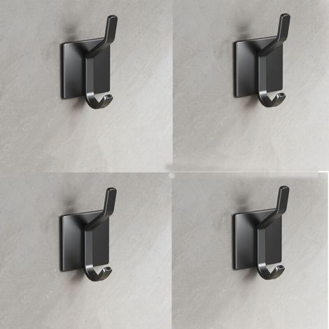Gancio adesivo da parete, portasciugamani da bagno, gancio portasciugamani da cucina, gancio appendiabiti adesivo, montaggio a parete senza foratura, impermeabile (1/5)