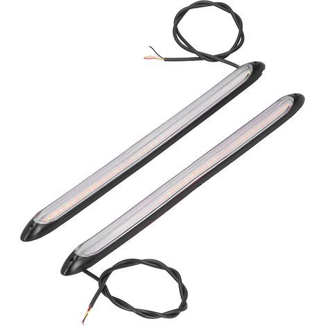 2 LED-Tagfahrlichter, leistungsstarke Blinker, 2 Lichtfarben, 27,5 cm (10,83 Zoll), universell für Autos (1/5)