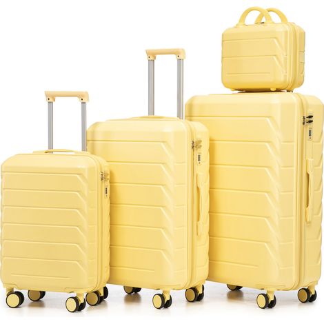 Ensemble de valise tournante ABS 14", pour maison et usage quotidien, format pratique, style moderne et facile à associer