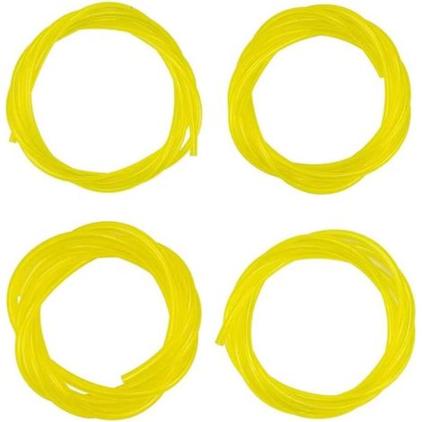 Set mit 4 flexiblen Kraftstoffschläuchen, Gesamtlänge 4,8 m, 4 Größen Kraftstoffschlauch für Laubbläser, Trimmer, Kettensäge, Freischneider (3 x 6 mm, 3 x 5 mm, 2,5 x 5 mm, 2 x 3,5 mm) (1/4)