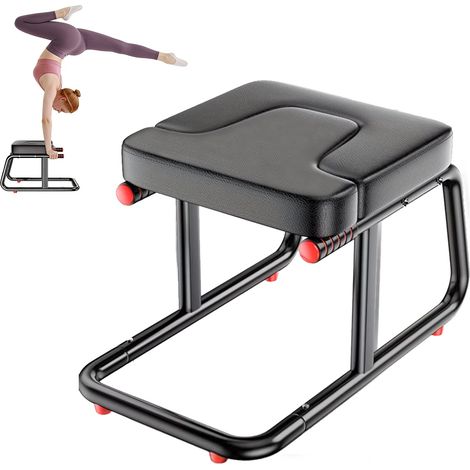 Tabouret Yoga Inversion – Chaise Headstand pour Yoga et Core Training, Acier Solide, Coussin Antidérapant, Inversion Bench pour Maison