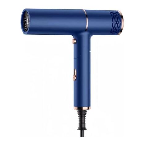 Sèche-cheveux ionique professionnel, Seche Cheveux Voyage Pliable avec 2 réglages de température 3 vitesses, Faible bruit, léger et pliable pour tous les types de cheveux, bleu