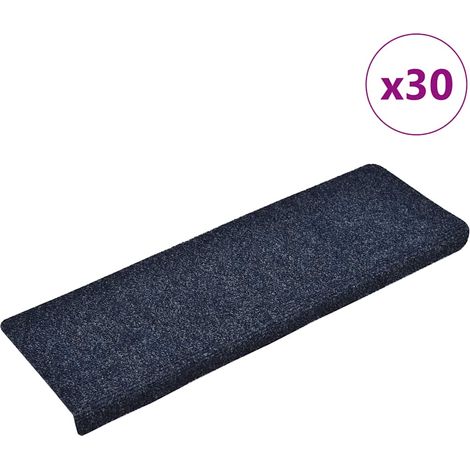 Stufenmatten Selbstklebend 30 Stk. 65x21x4 cm Blau Rechteckiger Rand